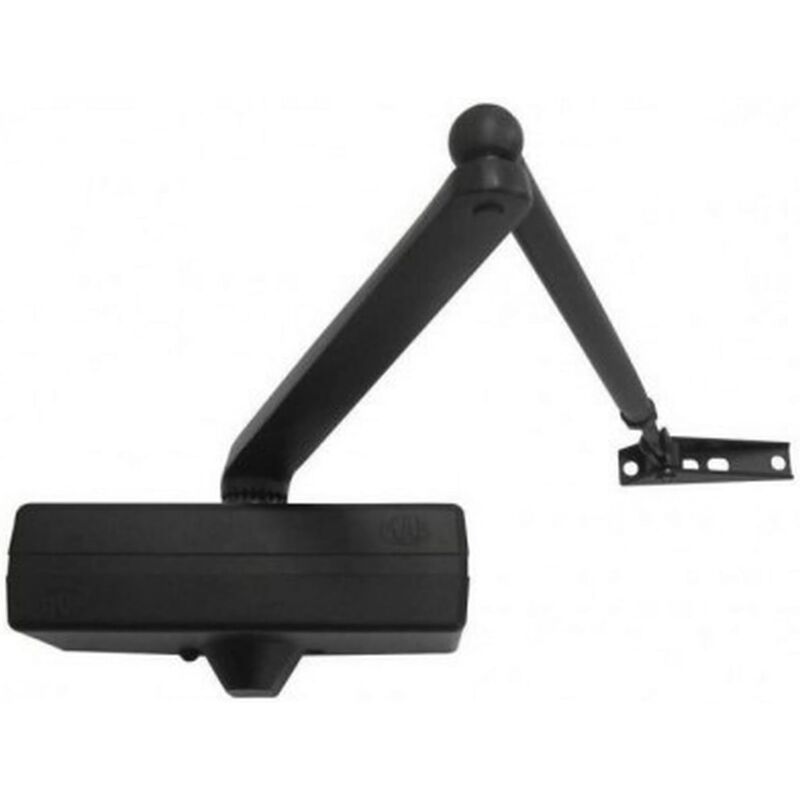 Ferme-porte MAB 564 noir avec loquet N.2-5