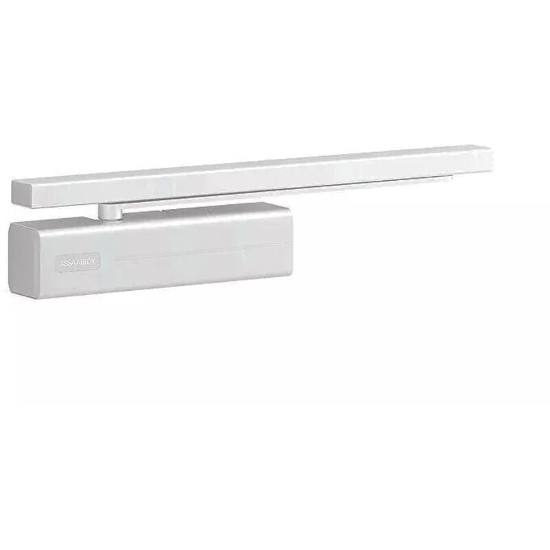 Ferme-porte en applique bras glissière DC500 basic blanc 9016 - vachette