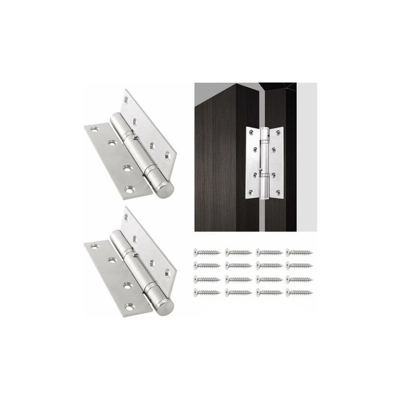 Gabrielle - Ferme-porte automatique en acier inoxydable de 5 pouces, charnière de positionnement hydraulique tampon, charnière à ressort réglable,