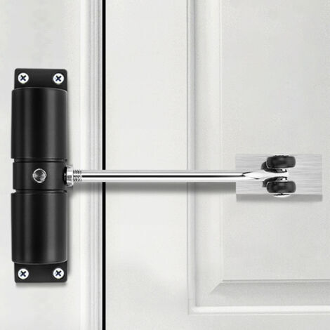 Ferme-porte automatique, fermeture automatique en alliage de zinc réglable, complet avec clé de réglage et vis