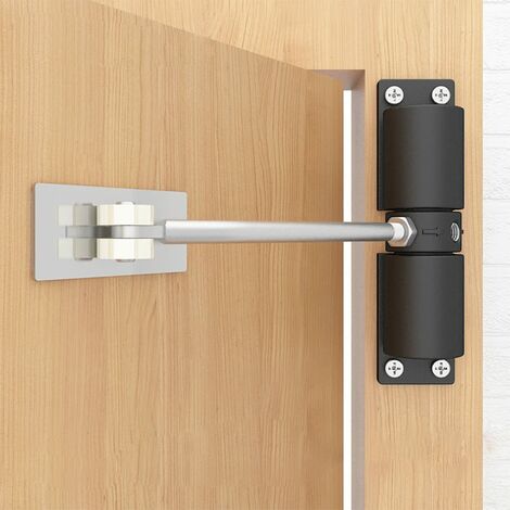 Ferme Porte Automatique, Fermeture Ressort De Porte, Réglable En Alliage De Zinc Fermeture Automatique Pour Le Salon Ou Le Commerce Contrôler Jusquà 40Kg, Venez Avec Clé Hexagonale Et Vis