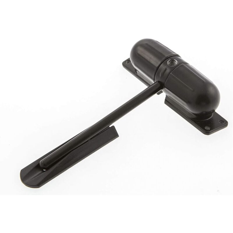 Ferme-porte automatique, noir, montage en saillie, ferme-porte à ressort, résistance au feu 1/2 heure