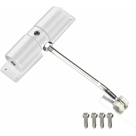 Ferme-porte automatique réglable avec vis, en alliage d'aluminium pour usage commercial ou domestique (167X125mm)