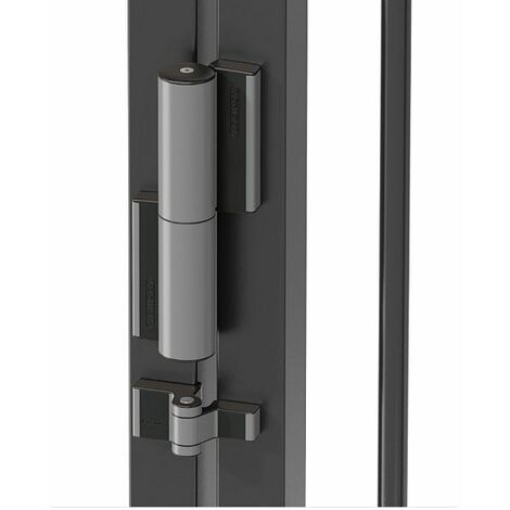 Ferme-porte charnière 180° avec rappel de fermeture hydraulique – Amortissement réglable – Pour portes jusqu'à 75 kg – Installation rapide Locinox