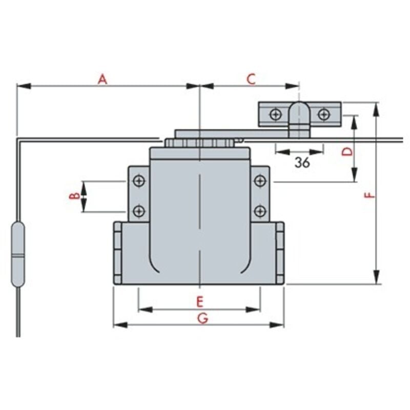 Groom - Ferme-porte classique n° 6 avec bras réglable champagne 706112