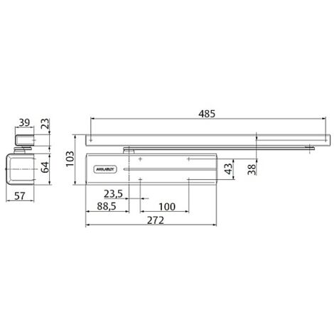 Ferme porte DC 500 EN 2-4 VACHETTE Noir - 24535000