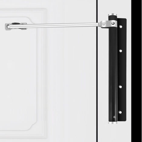 Ferme-porte en acier inoxydable pour portes en bois/aluminium, ferme-porte automatique réglable, amortisseur de ressort invisible, quincaillerie à fermeture automatique
