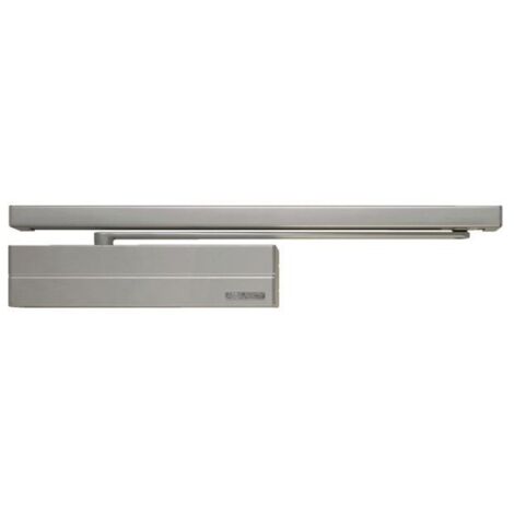 Ferme porte en applique sans bras force variable 1 à 4 argent