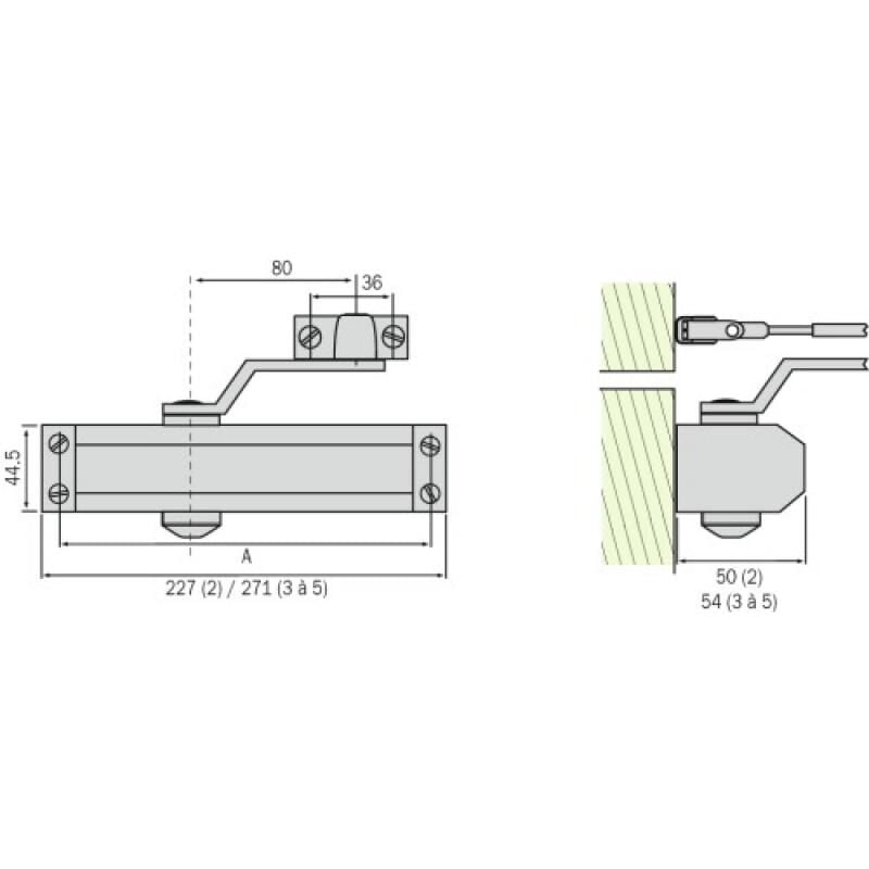 Ferme porte GR010 std N³2 Groom