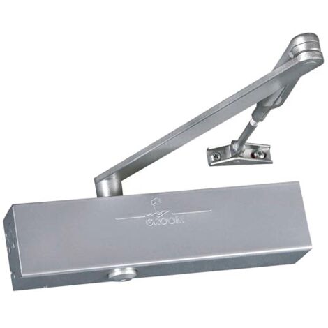Ferme-porte GR300 Force 2 à 6 GROOM - bras compas - argent - CE EN1154 - GR300311