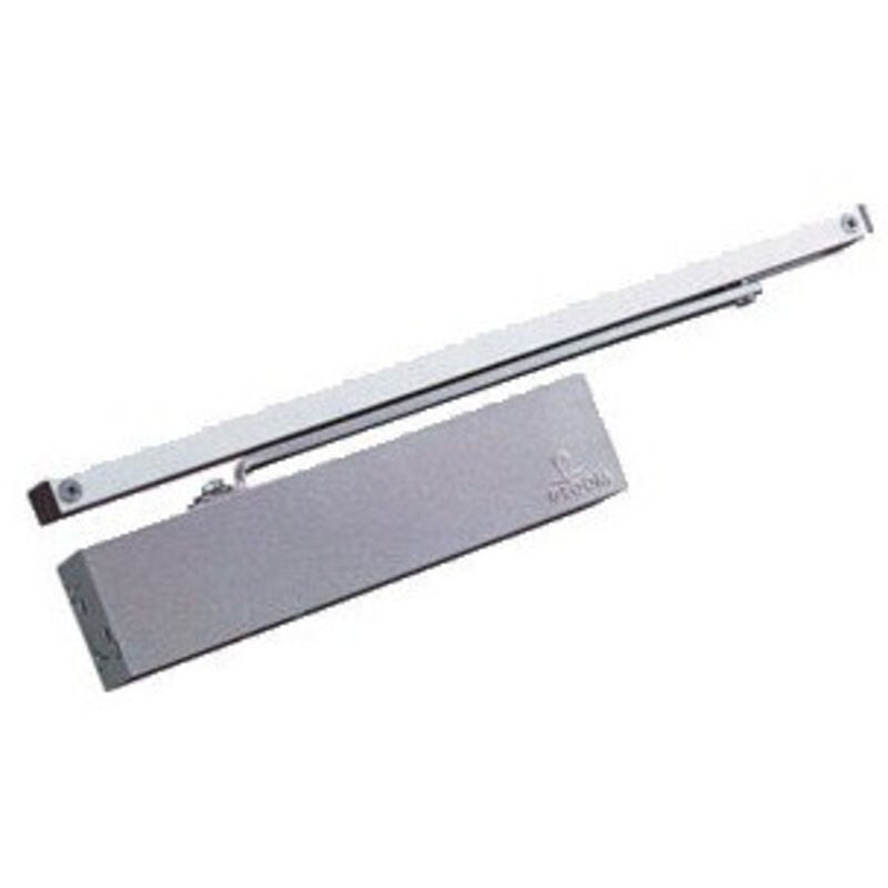 Groom - Ferme-porte GR500 force 3 à 5 à glissière Argent