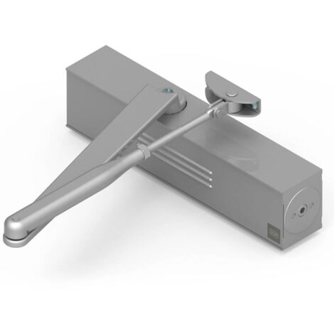 Ferme porte hydraulique réversible à glissière DOM Unik 4500 argent 120 Kg force 2 à 6