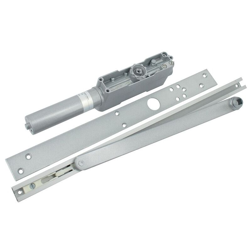 Iseo Cavers - Ferme-porte à bras à glissière à encastrer ph 90 Phantom finition argent force 4 - iseo city