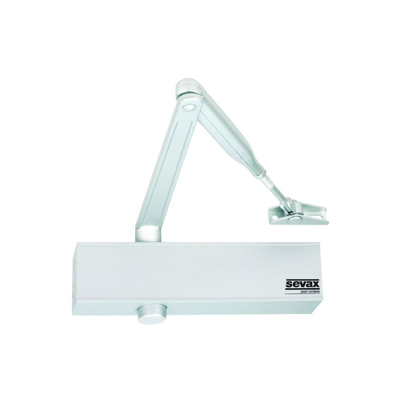 Ferme-porte en applique ESV7184 F2-4 bras réglable compas - blanc RAL 9010 - SEVAX