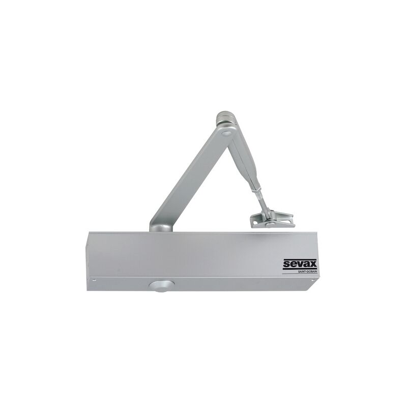 Ferme-porte en applique ESV7181 F2-6 bras réglable compas - argent Sevax