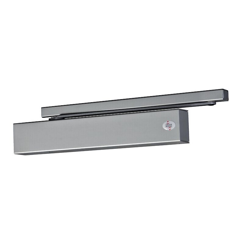 Groom - Ferme porte type gr 500 fs à bras libre asservi pour porte coupe feu type b coloris argent