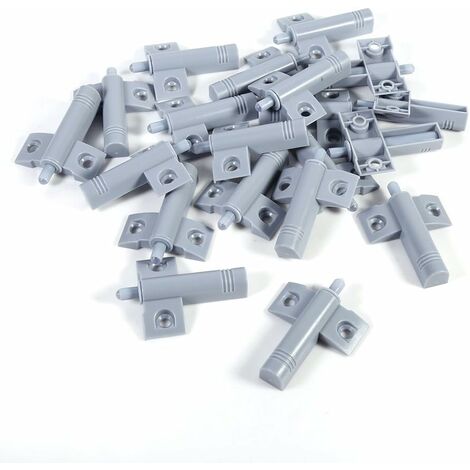 Ferme-portes Lot de 20 Arrêt de Porte Amortisseurs de Porte Armoire Tiroir Pare-Chocs Tampons Souple Coussin Quiet (Gris) DENUOTOP