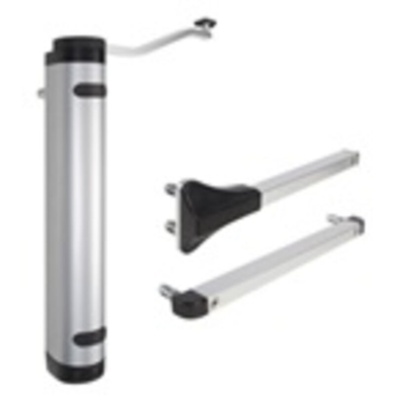 Locinox - Ferme portillon hydraulique verticlose 2 pour charnières à 90° et 180° argent P00009354-SILV