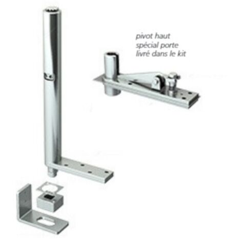 Ferme-portillon invisible simple action tube 50 200kg droite - MANTION - 25322DT