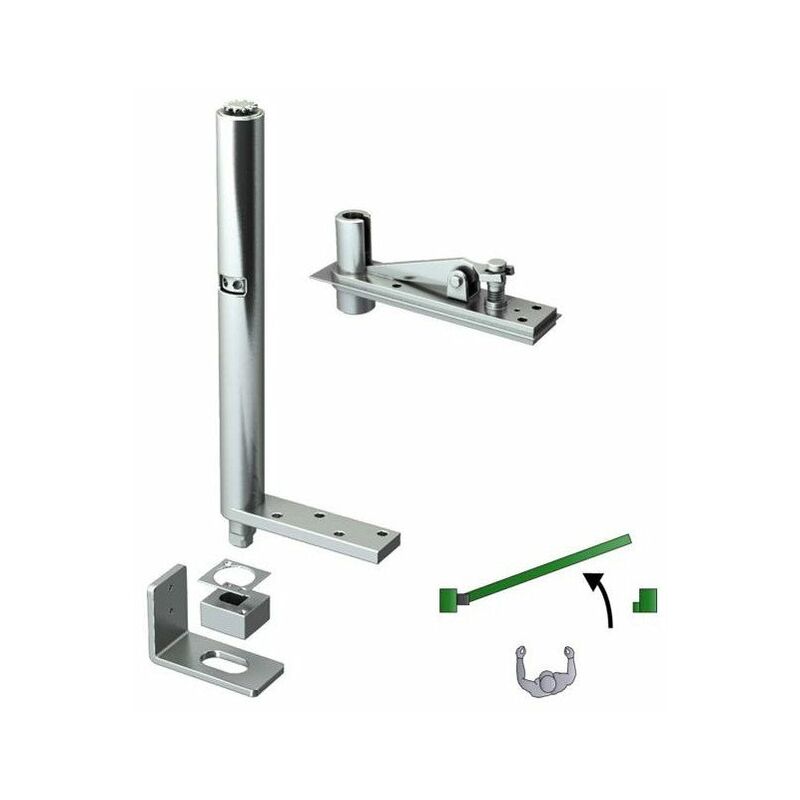 Pivot Ferme-Portail Invisible 200 Kg Droite