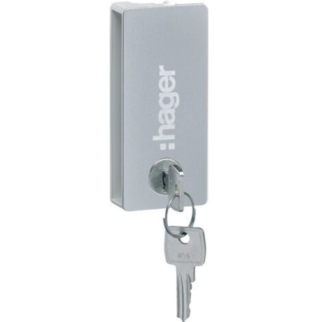 Fermeture à clé type Ronis 1242E pour porte opaque vega largeur 18 modules HAGER VZ310PVB