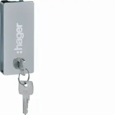 Fermeture à clé type Ronis 1242E pour porte transparente vega largeur 18 modules HAGER VZ310TVB