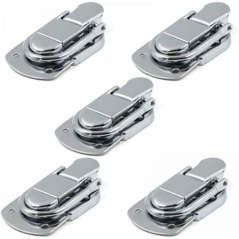 Fermeture à Levier Fermoir à Bascule Loquets Verrou 5 pcs Loquet à Bascule en Acier Inoxydable pour Coffret, Cadeaux Boîte, Tiroir, Armoire, Trousse médical, Coffre à Outils