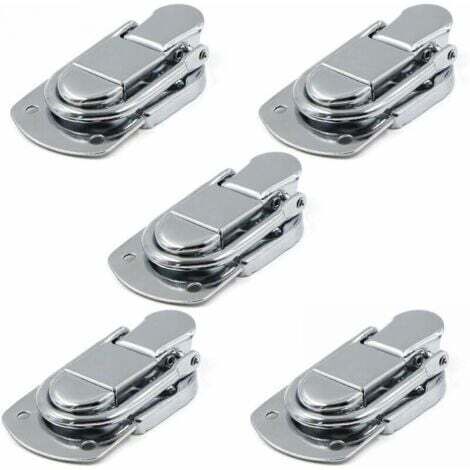 Fermeture à Levier Fermoir à Bascule Loquets Verrou 5 pcs Loquet à Bascule en Acier Inoxydable pour Coffret, Cadeaux Boîte, Tiroir, Armoire, Trousse médical, Coffre à Outils