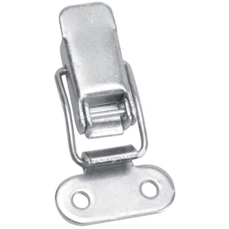 Fermeture à leviers et crochets non réglables acier zingué blanc 16 x 32,5 x 6 mm - MONIN
