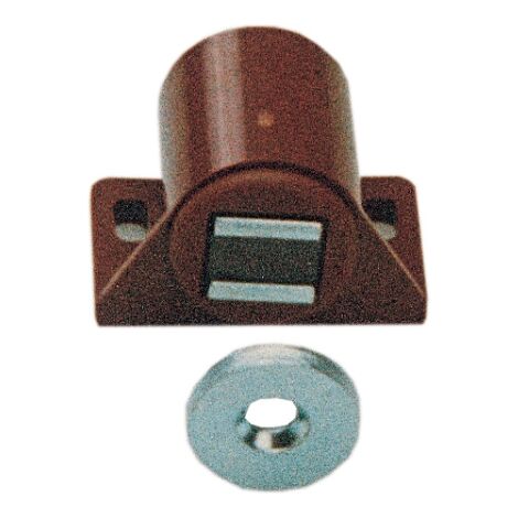 Fermeture accessoire de rechange magne'tique Art.640 couleur marron re'glable