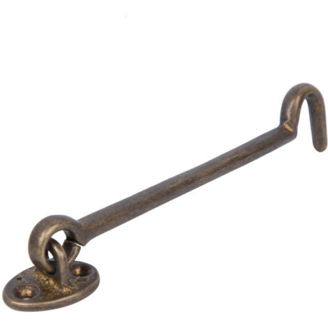Fermeture de Fenêtre Style Chinois Antique en Laiton, Sécurisé, Crochet de Maintien et Support Anti-Vent en Bronze