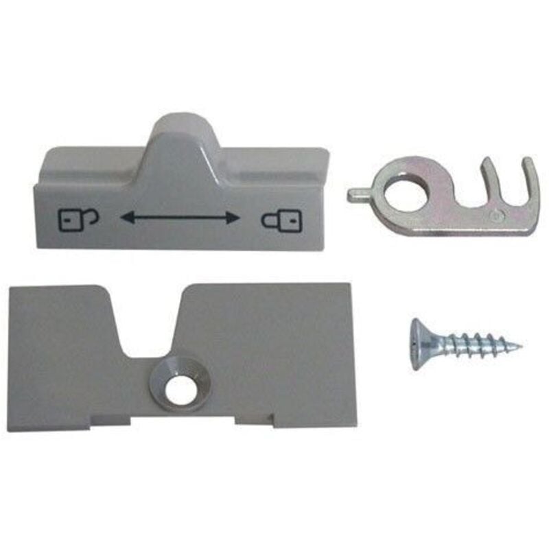 Dometic - fermeture de porte complete grise pour refrigerateur