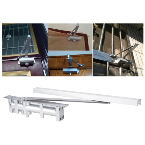 Fermeture de Porte Hydraulique à Amortisseur 80KG en Aluminium avec Positionnement Automatique