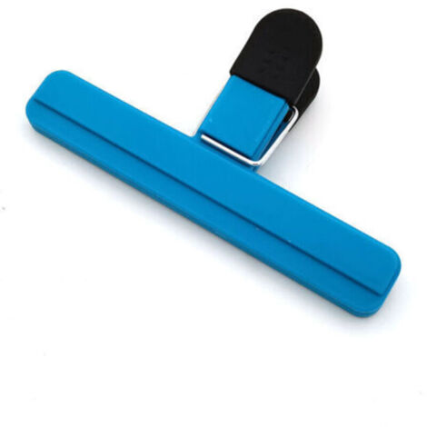 Fermeture Sachet Alimentaire, 3pcs Alimentaire D'étanchéité Clips Plastique Pince Sachet Clip Fermeture pour Emballage Cuisine Snack et Sac Ouvert(15.3cm，blau)
