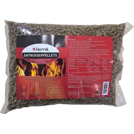 Fermit Entrußerpellets 1,5kg 6mm 2 in 1 heizt und reinigt gleichzeitig