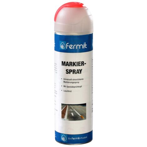 Fermit Markierspray 500ml Spray Leuchtrot 70282