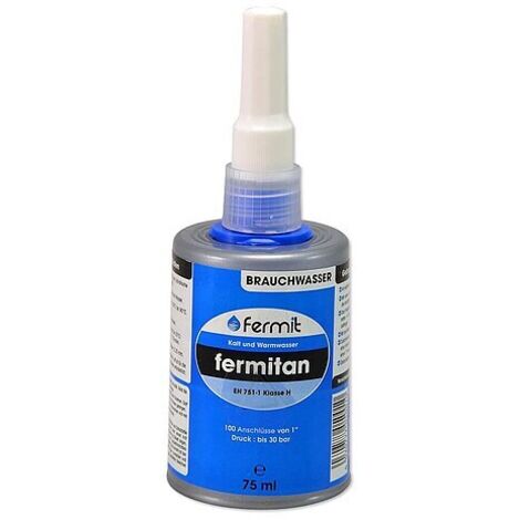 FERMITAN Brauchwasser Dichtmittel - für Kalt- und Warmwasserkreisläufe - Flasche 75 ml