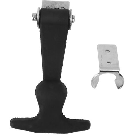 Fermoir amortisseur en caoutchouc noir, étanche et résistant aux températures, accessoire de bricolage robuste.