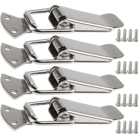 Fermoir de tension en acier inoxydable avec vis, fermoir à levier de 56 mm, loquet à ressort à bascule, clip de serrage, fermeture de boîte, capuchon de verrouillage pour boîte à outils
