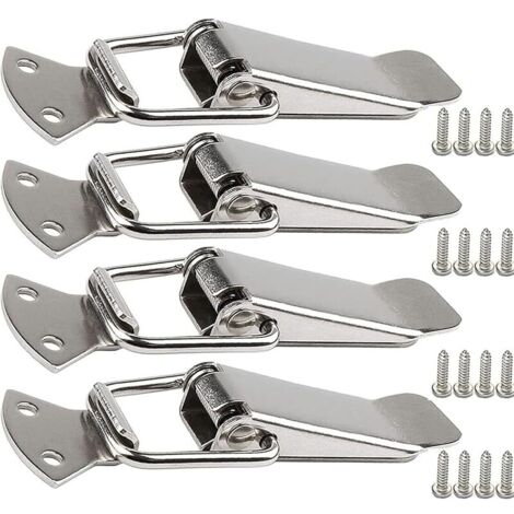 Fermoir de tension en acier inoxydable avec vis, fermoir à levier de 56 mm, loquet à ressort à bascule, clip de serrage, fermeture de boîte, capuchon de verrouillage pour boîte à outils