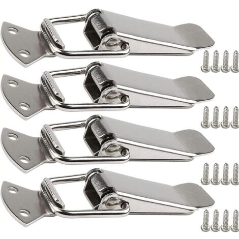 Fermoir de tension en acier inoxydable avec vis, fermoir à levier de 56 mm, loquet à ressort à bascule, clip de serrage, fermeture de boîte, capuchon de verrouillage pour boîte à outils
