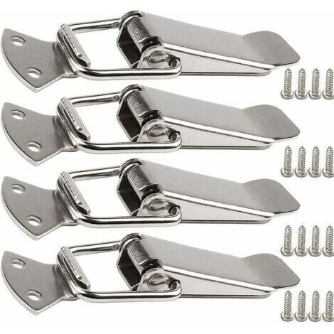 Fermoir de tension en acier inoxydable avec vis, fermoir à levier de 56 mm, loquet à ressort à bascule, clip de serrage, fermeture de boîte, capuchon de verrouillage pour boîte à outils