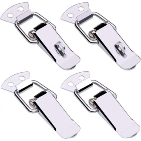 fermoir en acier inoxydable Hasp réglable pince à levier en acier inoxydable Tension Lock Box Box Lock Lock pour boîte de cas, boîte à outils, tiroir4 Pièces9032mm