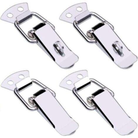 fermoir en acier inoxydable Hasp réglable pince à levier en acier inoxydable Tension Lock Box Box Lock Lock pour boîte de cas, boîte à outils, tiroir4 Pièces9032mm