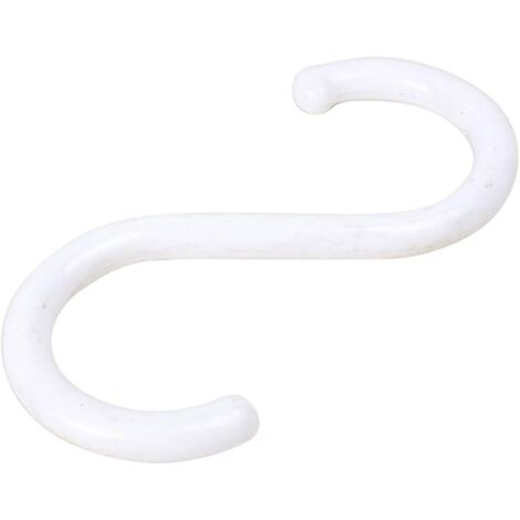 Fermoir Forme de S Crochets en Plastique pour Rangement de Maison 5 Pcs