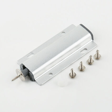 Fermoir magnétique magnétique pression Push système ouvert amortisseur tampon Push Push avec loquet magnétique pour porte de meuble(Silver)