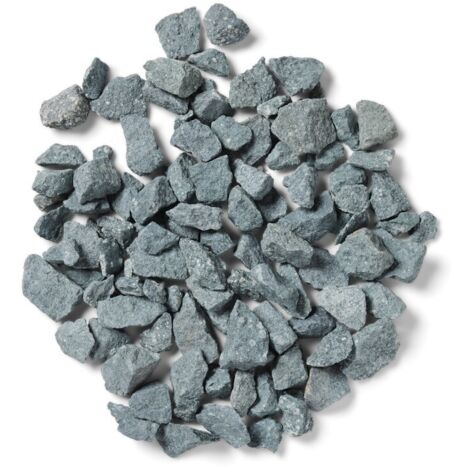 Fern Green Bulk Bag 850 kg Chippings - 14-20 mm Green Granite Type Stone - L100 x W100 x H80 cm
