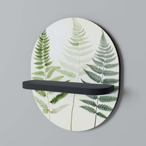 FERN MAJESTY Mensola ovale nera