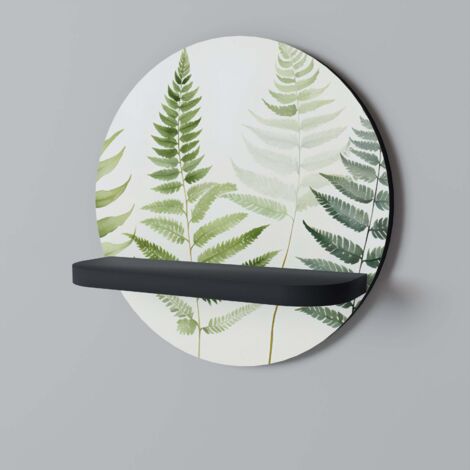 FERN MAJESTY Mensola rotonda nera