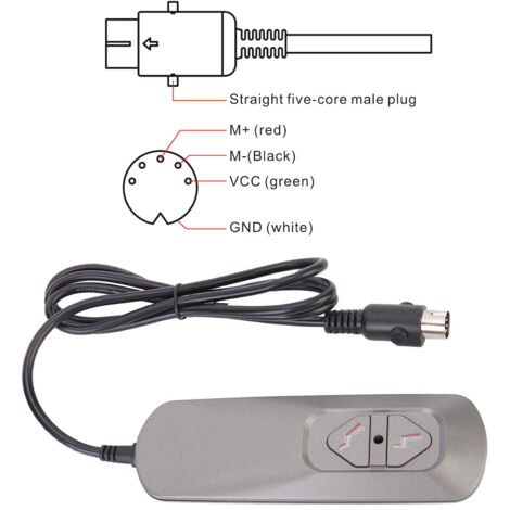 [Fernbedienung für Elektrorollstühle] Schaltersteuerung ABS 5V 5A [2 Tasten für die Sitzverstellung]